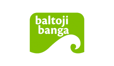 baltoji banga logotipas